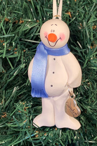 Grandpa Snowman Tree Ornament