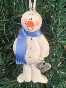 Grand Son  Snowman Tree Ornament