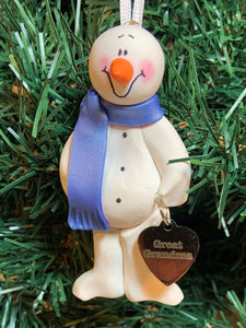 Great Grandma Snowman Tree Ornament
