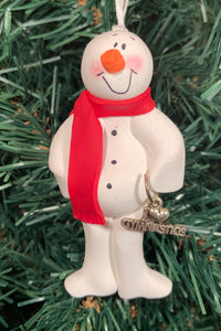 Gymnastics Snowman Tree Ornament