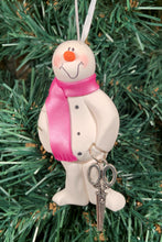 Load image into Gallery viewer, Hair Stylist Snowman Tree Ornament
