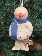 Load image into Gallery viewer, Horse Jumping Snowman Tree Ornament
