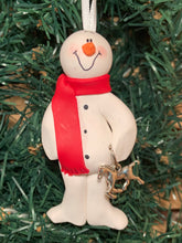 Load image into Gallery viewer, Horse Lover Snowman Tree Ornament
