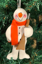 Load image into Gallery viewer, Hunter Snowman Tree Ornament

