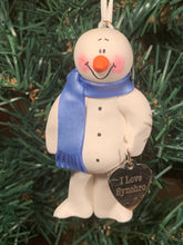 Load image into Gallery viewer, Synchro Swimming Snowman Tree Ornament

