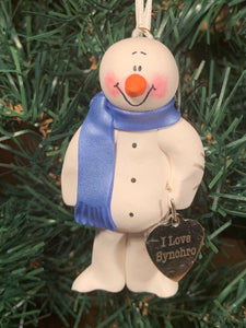 Synchro Swimming Snowman Tree Ornament