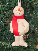 Load image into Gallery viewer, I Love to Run Snowman Tree Ornament
