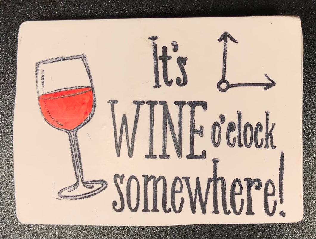 Wine O'Clock Magnet