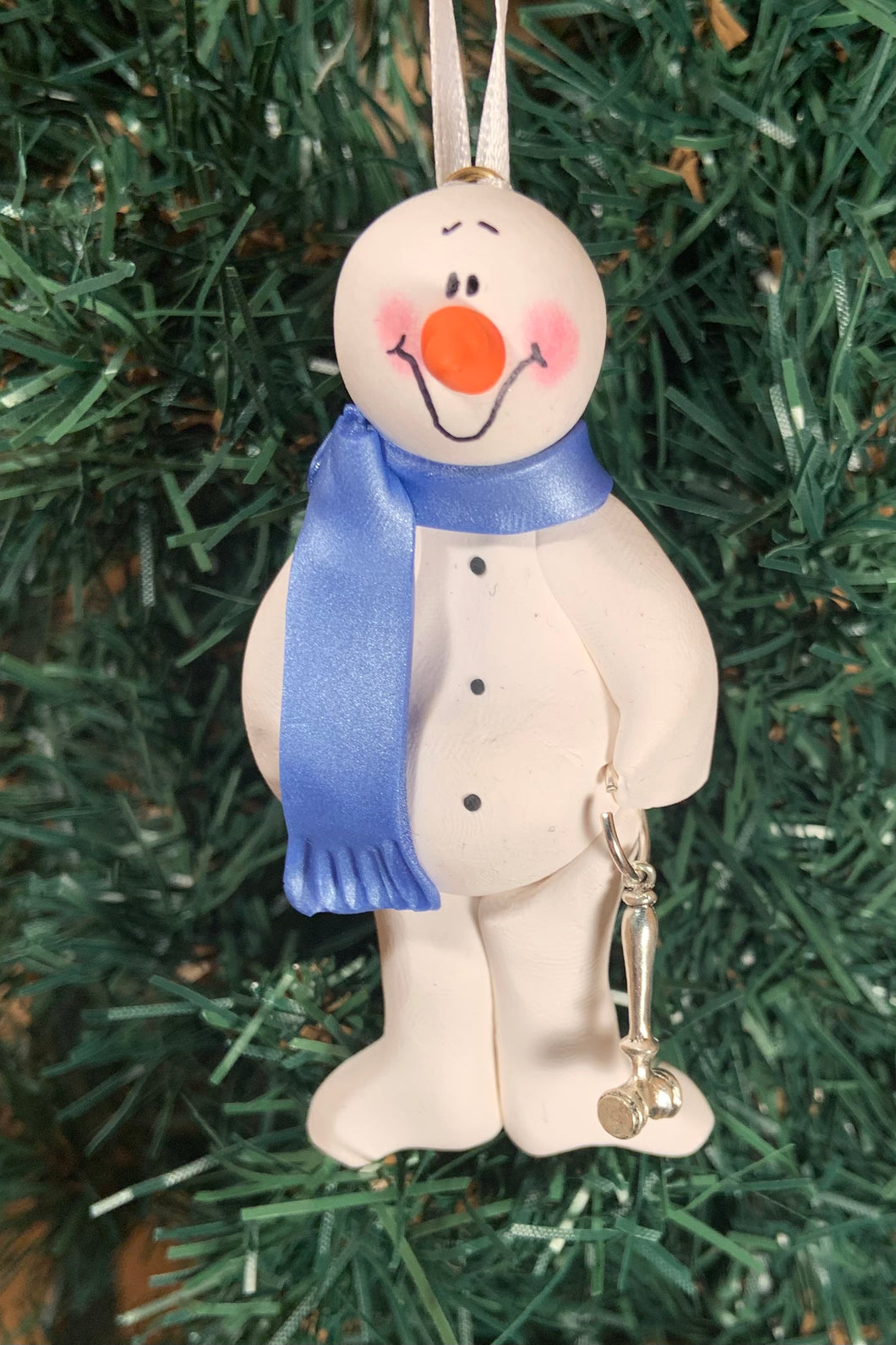 Judge Snowman Tree Ornament