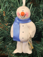 Load image into Gallery viewer, Kayak Snowman Tree Ornament
