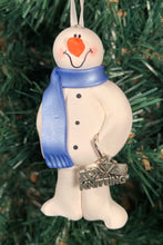 Load image into Gallery viewer, Knitting Snowman Tree Ornament

