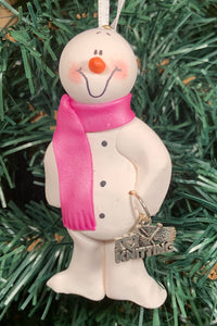 Knitting Snowman Tree Ornament