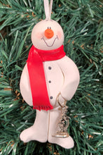 Load image into Gallery viewer, Lab Tech Snowman Tree Ornament
