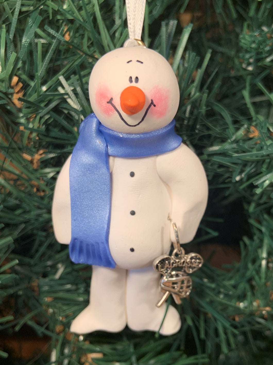 Lacrosse Snowman Tree Ornament