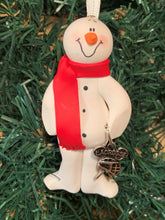 Load image into Gallery viewer, Lacrosse Snowman Tree Ornament
