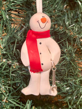 Load image into Gallery viewer, Mechanic Fixed Wrench Snowman Tree Ornament
