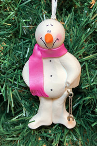 Mechanic Fixed Wrench Snowman Tree Ornament