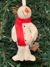 Load image into Gallery viewer, Nanny Snowman Tree Ornament
