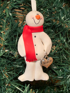 Niece Snowman Tree Ornament