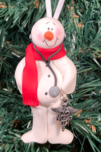 Nurse Practitioner Snowman Tree Ornament