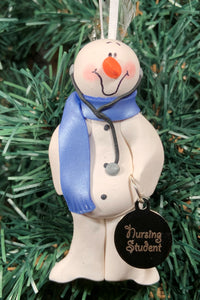 Nursing Student Snowman Tree Ornament