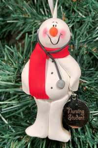 Nursing Student Snowman Tree Ornament