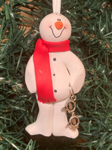 Optician Snowman Tree Ornament