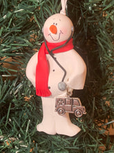Load image into Gallery viewer, Paramedic Snowman Tree Ornament
