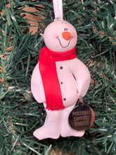 Load image into Gallery viewer, Personal Support Worker Snowman Tree Ornament
