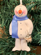 Load image into Gallery viewer, Piano Snowman Tree Ornament
