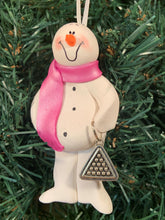 Load image into Gallery viewer, Pool Billiards Snowman Tree Ornament
