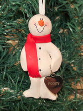 Load image into Gallery viewer, Poppy Snowman Tree Ornament
