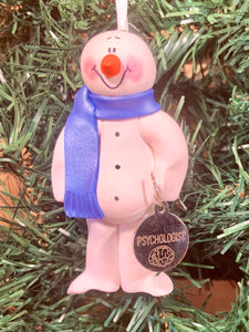 Psychologist Snowman Tree Ornament