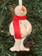 Load image into Gallery viewer, Psychologist Snowman Tree Ornament
