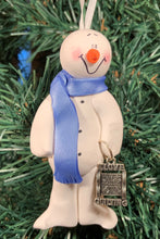 Load image into Gallery viewer, Quilter Snowman Tree Ornament
