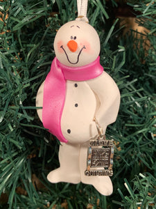 Quilter Snowman Tree Ornament