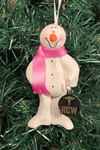 Resident Care Worker RCW Snowman Tree Ornament
