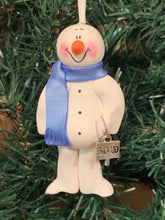 Load image into Gallery viewer, Real Estate Snowman Tree Ornament
