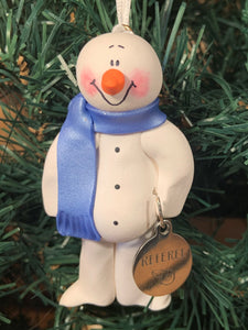 Referee Snowman Tree Ornament