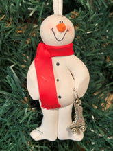 Load image into Gallery viewer, Roller Skater Snowman Tree Ornament
