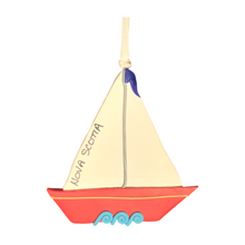 Load image into Gallery viewer, Sailboat Tree Ornament
