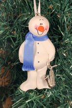 Load image into Gallery viewer, Saxophone Snowman Tree Ornament
