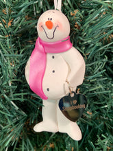 Load image into Gallery viewer, Scrapbooking  Snowman Tree Ornament
