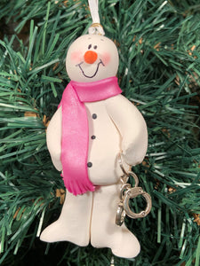Security Guard Snowman Tree Ornament