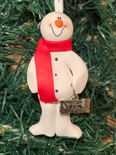 Load image into Gallery viewer, Sewing Snowman Tree Ornament
