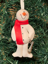 Load image into Gallery viewer, Singer Snowman Tree Ornament
