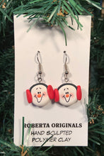 Load image into Gallery viewer, Snowman Earrings  - various colors

