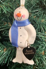 Load image into Gallery viewer, Social Worker Snowman Tree Ornament
