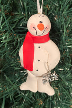 Load image into Gallery viewer, Soul Mate Snowman Tree Ornament
