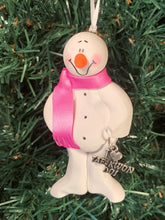 Load image into Gallery viewer, Tae Kwan Do Snowman Tree Ornament
